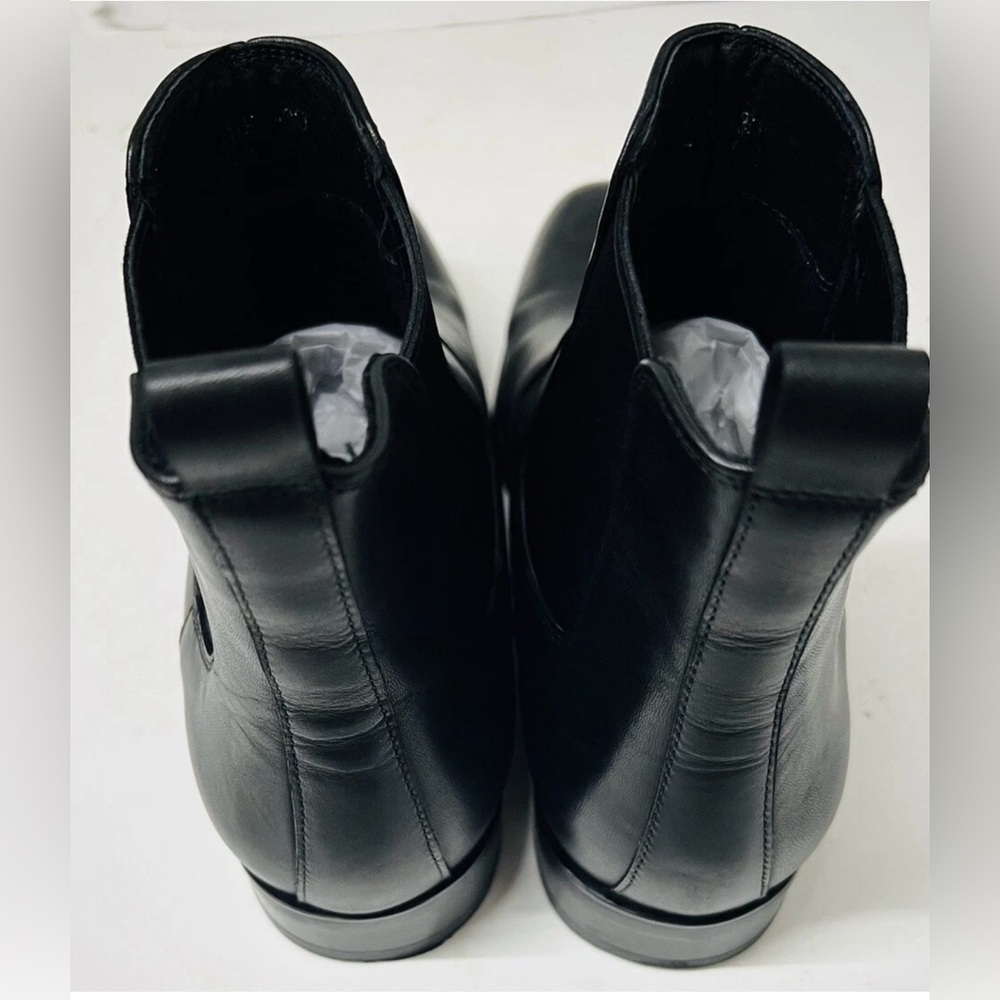 ALIPASINM Mens Dress Boots Leather Chelsea Boots for Men Size 8.5 Black.R14 - Picture 5 of 9